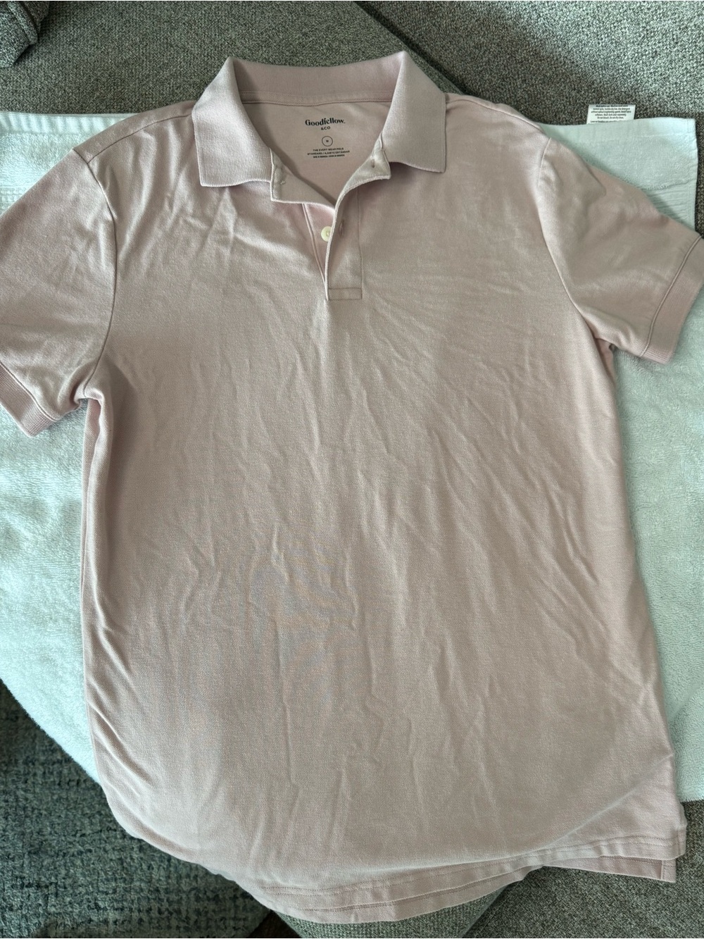Goodfellow & Co Pale Blush Short-Sleeve Polo